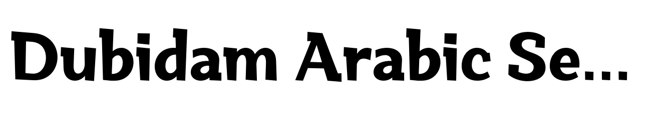 Dubidam Arabic Semi Bold